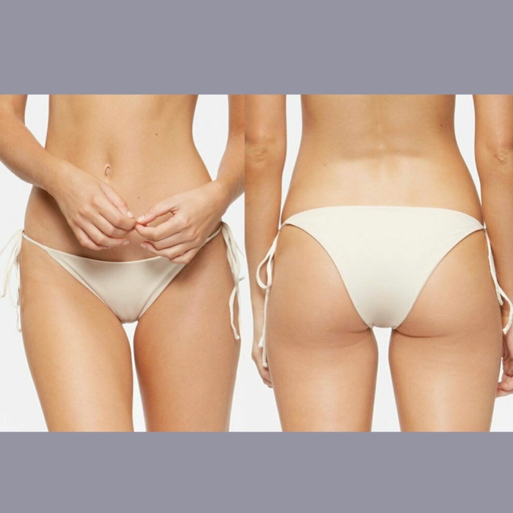 NEW Tavik [‎ Medium ] Jett Triangle Bikini Top + Jax Side Tie Bottom Tapioca - Picture 12 of 12